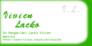 vivien lacko business card